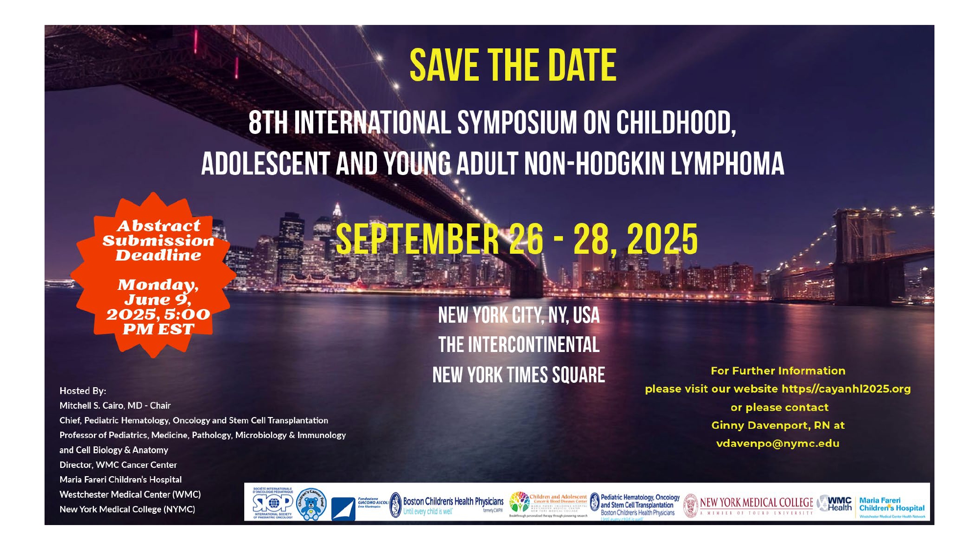 8th NHL Symposium – Save The Date